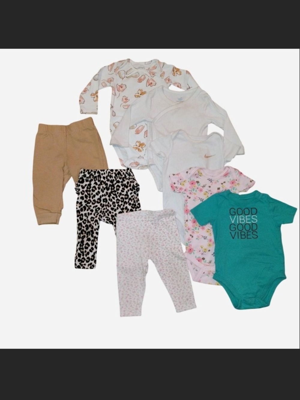 8 piece Baby girl clothing bundle 6-9 M